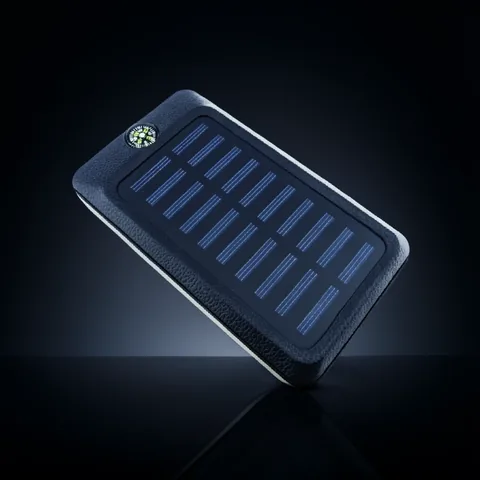 Bateria De Emergencia Solar A 20.000 Mah Con 2 Puertos USB, Brujula, Linterna E Indicador De Carga - imagen 2
