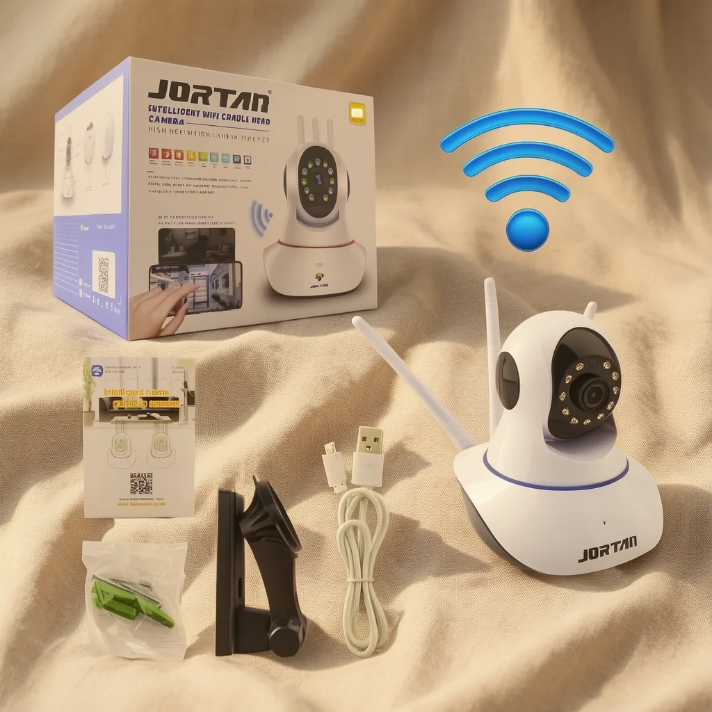 Camara De Vigilancia IP WIFI Marca JORTAN De 11 LED Y 3 Antenas - imagen 6
