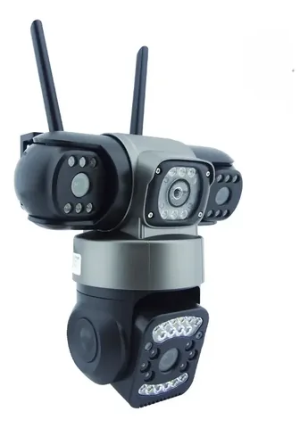 Camara De Vigilancia Ip Wifi Triple Camara 2 Mp - Control celular - CAM-VIG-IP-TRI-WIFI