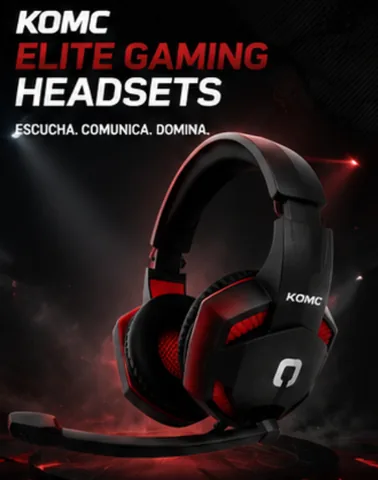 Audífono Gamer Estéreo Komc G302 - AUDIFONO-GAMER-COLOR-ROJO-2