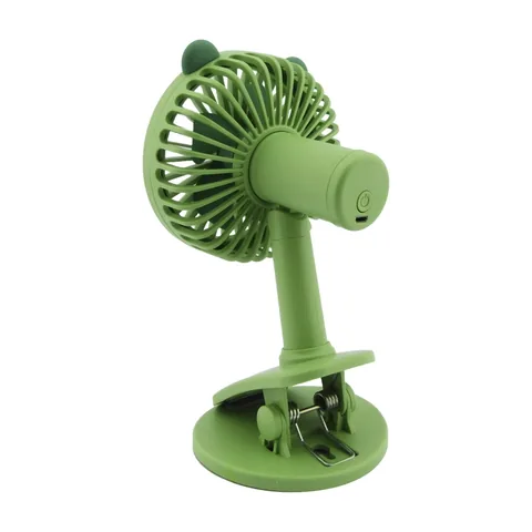 Ventilador De Sobremesa Con Diseño, Con Broche Y Base. Recargable. - imagen 3