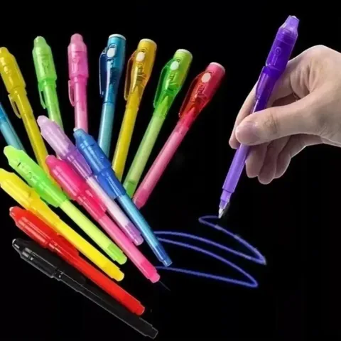 Editar: Pack 12 Lápices Invisible Con Tinta Uv - SKU-74