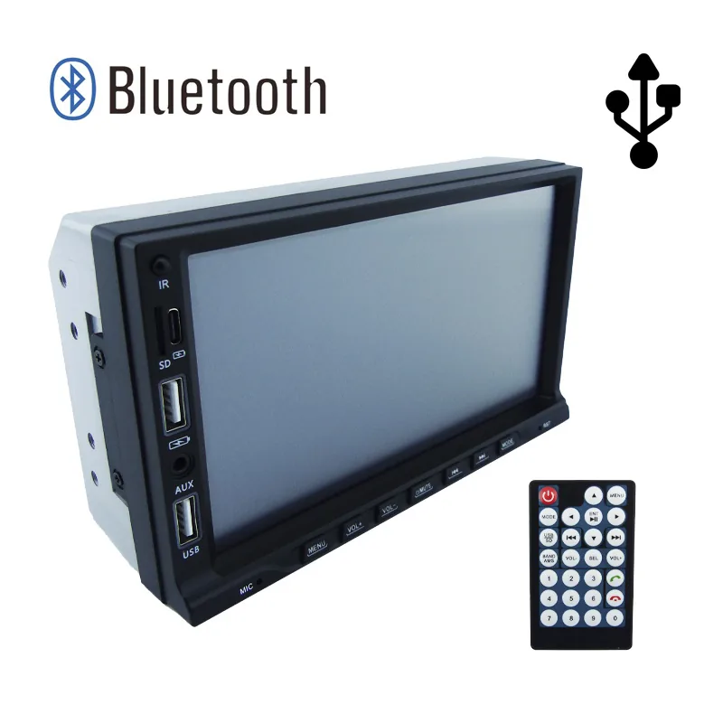 Radio Para Auto Con Pantalla 7” Bluetooth Con Carplay, MP5, 2 USB, Aux, SD Y Control Remoto - imagen 7