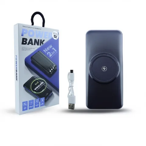 Bateria De Emergencia 2 En 1 Carga Inalambrica Y Por Cables De 30000 Mah Mas 2 USB 4 Cables En 2 Colores. - imagen 2