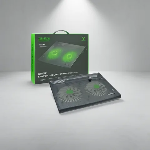 Base De Enfriamiento Para Notebook Con 2 Ventiladores Y Luz, Modelo K-8028F - imagen 2