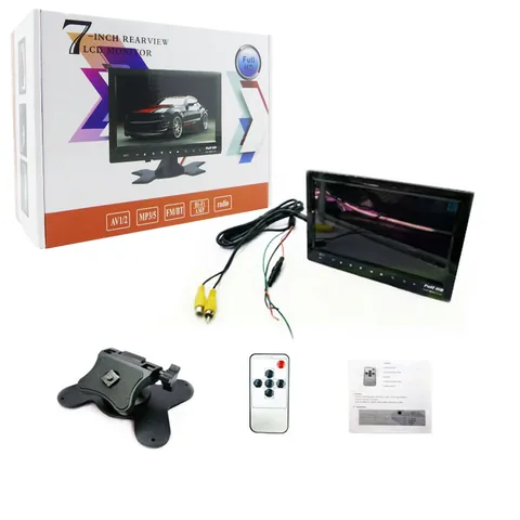 Pantalla De 7” P/Auto, Control Remoto, 12 Volt. En Caja. - imagen 1