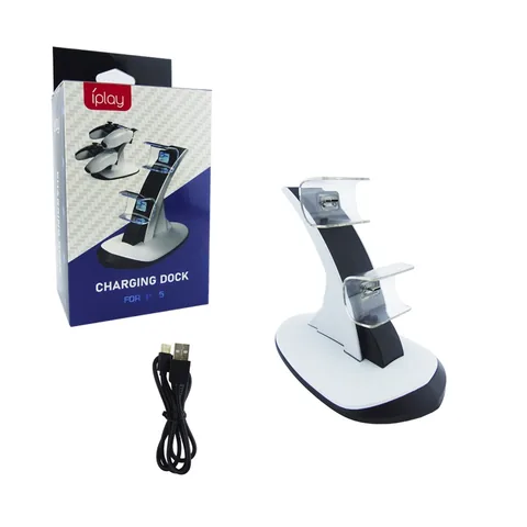 Base De Carga Para Joystick Modelo P5 Doble Puerto USB - imagen 1