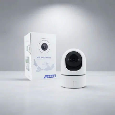 Camara De Vigilancia IP Wifi Con Rotacion Y Boton De Llamada De Emergencia Compatible APP KAMPRO. - imagen 2
