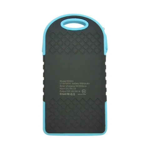 Bateria De Emergencia Solar Para Smartphone, 2 USB. 5000 Mah - imagen 3