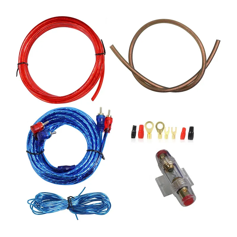 Kit Cables De Amplificacion Para Auto, Modelo 4GKT. Premium. - imagen 1