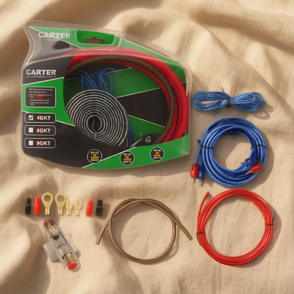 Kit Cables De Amplificacion Para Auto, Modelo 4GKT. Premium. - imagen 9