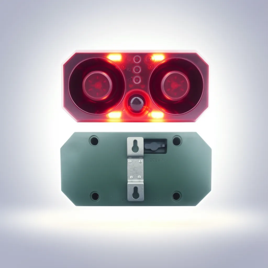 Alarma Sirena Con Baliza Solar, Sonido Para Ahuyentar Animales, Grabador Y Control Remoto. - imagen 8