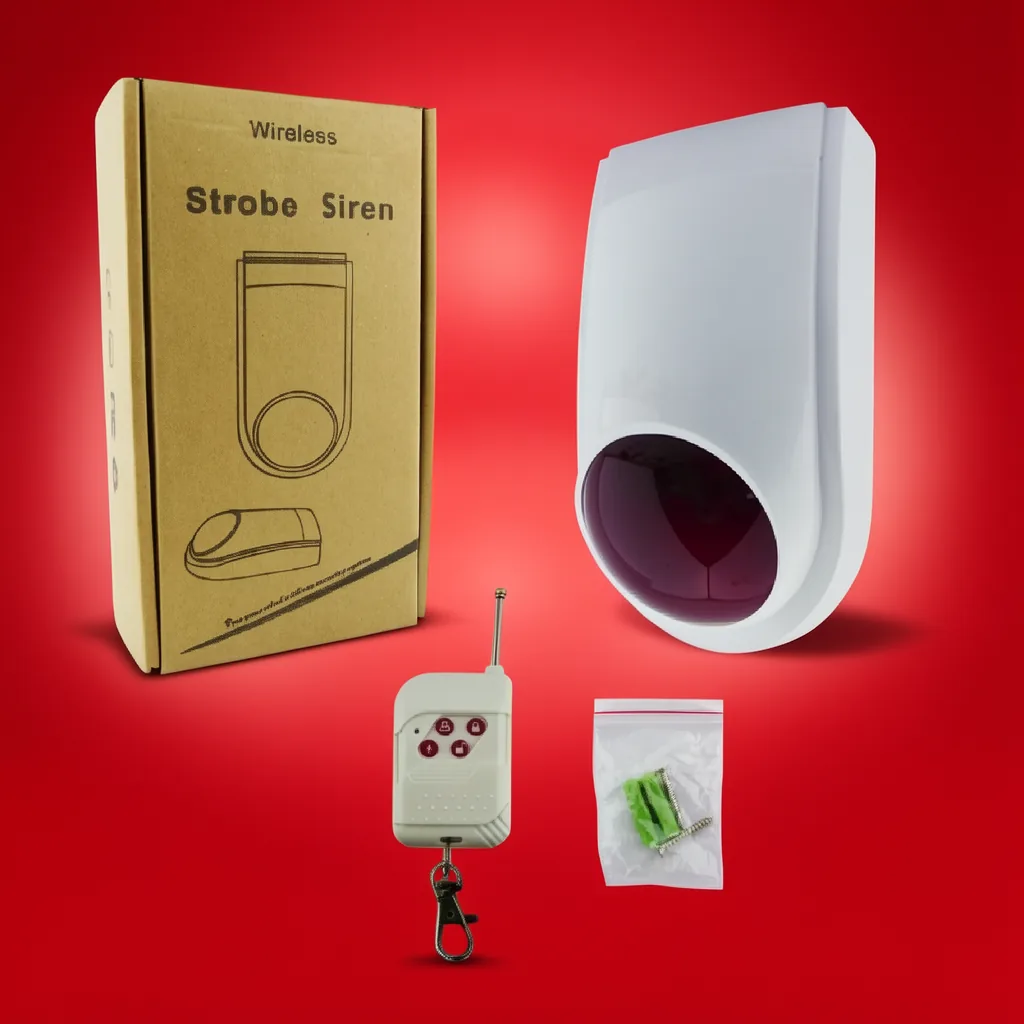 Alarma Sirena Inalambrica Comunitaria Con Control - imagen 6