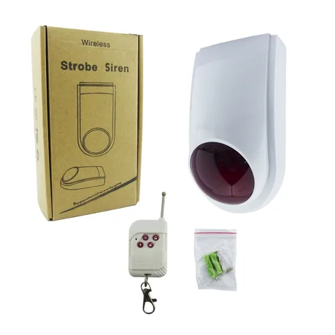 Alarma Sirena Inalambrica Comunitaria Con Control - imagen 1