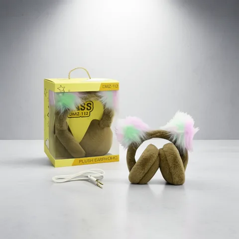 Audifonos Para Niños Con Cable, Vincha, Orejas Peluche, 20 Diseños. En Caja. - imagen 4