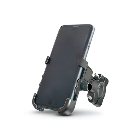 Porta Smartphone Con USB De Carga Para Moto, Metalico, En Caja - imagen 2