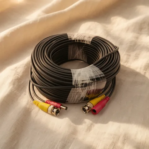 Cable Para Camara De Vigilancia De 50 Metros, BNC Y DC. - imagen 4