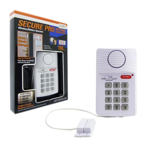 Alarma Para Casa, Secure-Pro, A Pila Con Sensor Magnetico. En Caja. - imagen 1