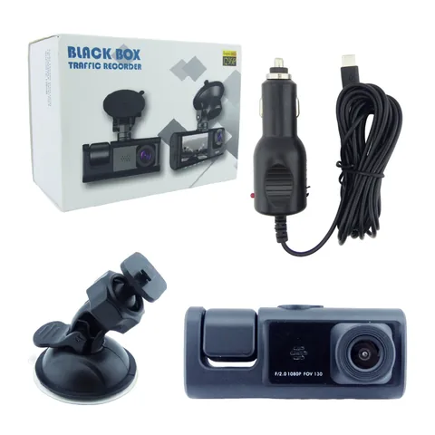 Camara DVR Doble Modelo D23 Full HD Con Pantalla De 2” Y Capacidad De Almacenamiento De 128 Gigas. - imagen 1