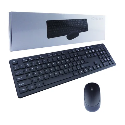 Teclado En Español Y Mouse Inalambrico Modelo 8875. - imagen 1