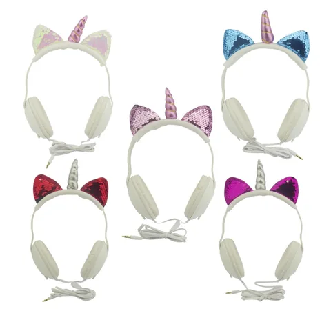 Audifonos Para Niños De Cintillo, Diseño Unicornio. - imagen 3