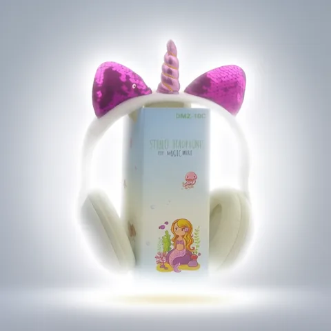 Audifonos Para Niños De Cintillo, Diseño Unicornio. - imagen 4