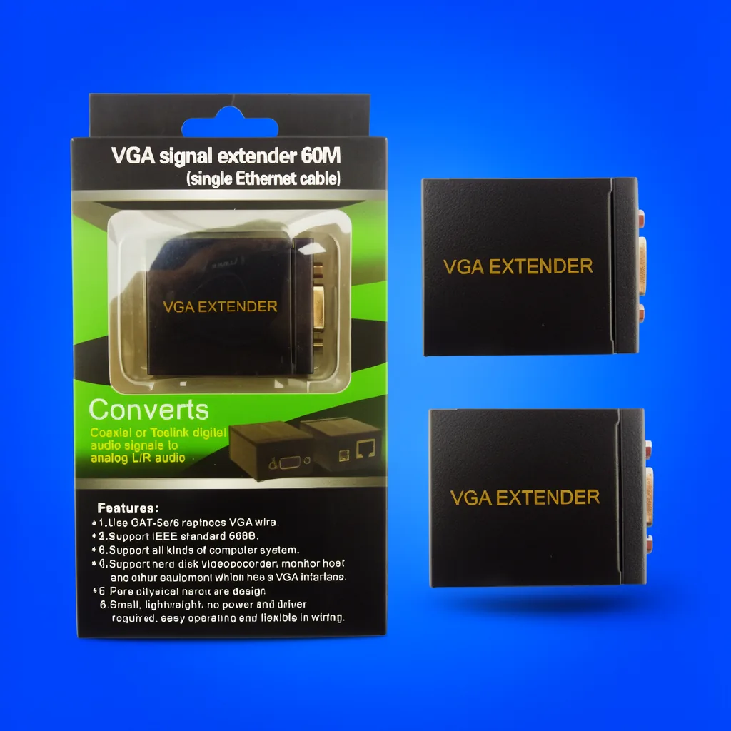 Extension De Conector VGA A LAN RJ-45 Hasta 60 M. - imagen 6