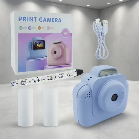Camara Digital Para Niños Con Pantalla, Impresora Y Juegos. Recargable USB - imagen 2