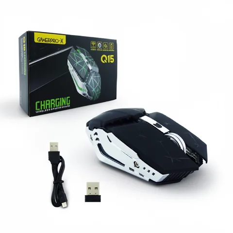 Mouse Inalambrico Gamer Recargable. Marca GAMEPRO-X Con Iluminacion. - imagen 2
