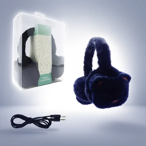 Audifonos Para Niños Con Cable Modelo DMZ-115. Peluche Perrito. - imagen 4