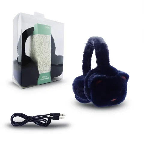 Audifonos Para Niños Con Cable Modelo DMZ-115. Peluche Perrito. - imagen 2