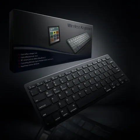 Teclado Bluetooth, Blanco/Negro Universal En Caja. - imagen 2