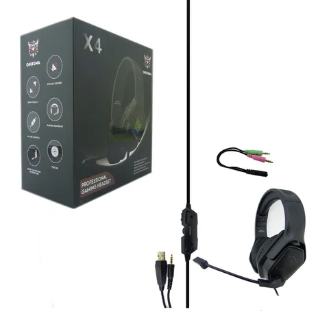 Audifono Para Gamer Con Microfono, PS4, XBOX, Switch. Onikuma, Con Luz, Modelo X4. - imagen 1