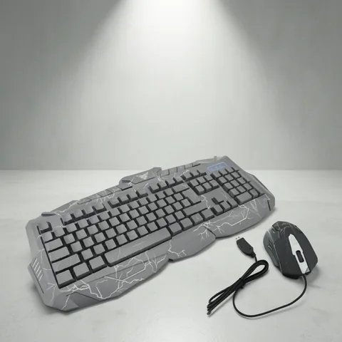 Teclado + Mouse Gamer, Mod-V100, Con Luz. En Caja. - imagen 4