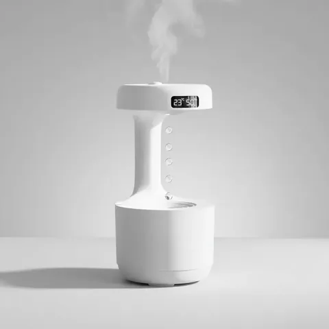 Humidificador Antigravedad con Reloj Digital y Difusor de Aroma - HUM-ANT-REL-DIG-DIF