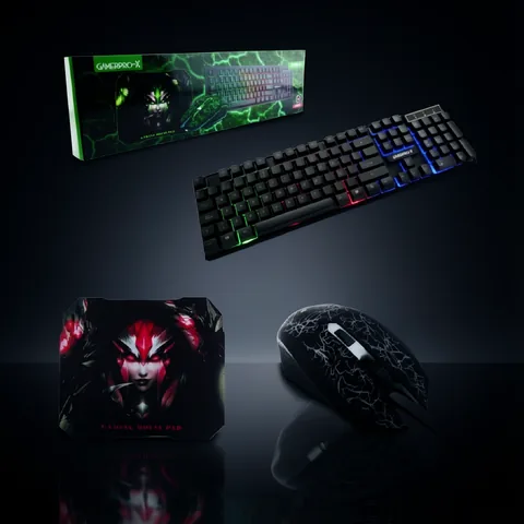 Kit Gamer GAMEPRO-X 3 En 1. Teclado, Mouse Y  Mouse Pad. - imagen 2