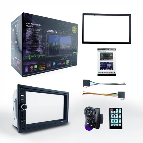 Radio Para Auto Con Pantalla 7” Touch, Con Bisel, Control Remoto Y Mando Para Volante. - imagen 2