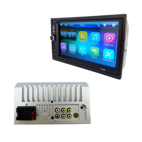 Radio Para Auto Con Pantalla 7” Touch, Con Bisel, Control Remoto Y Mando Para Volante. - imagen 3