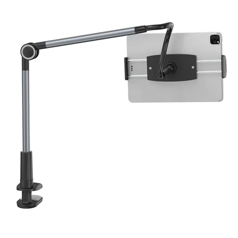 Soporte Para Tablet De 1 Mts En Aluminio Con Brazo Flexible, Ajustable Y Gancho - imagen 3