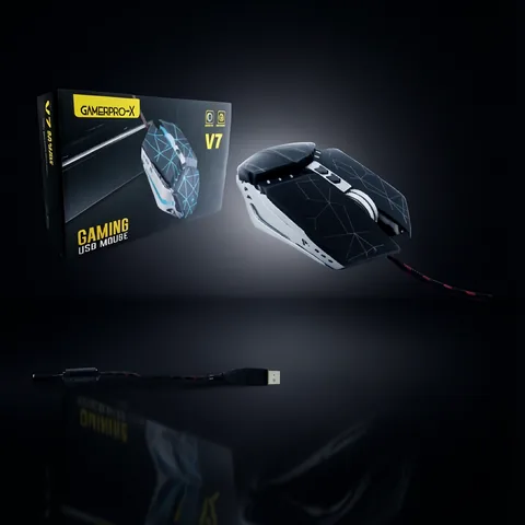 Mouse Gamer USB. Marca GAMEPRO-X. Modelo V7 Con Luz - imagen 2