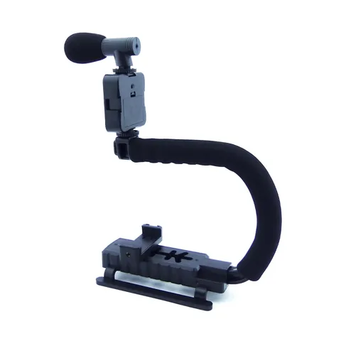 Estabilizador Para Camaras O Smartphone Con Luz, Microfono Y Control Remoto Bluetooth. - imagen 3