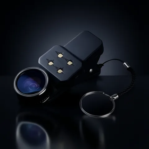 Lente Ojo De Pez Para Smartphone De Metal 4 En 1 Con Flash LED. - imagen 2
