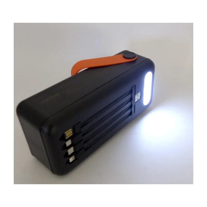 Bateria De Emergencia Solar De 4 USB-Iphone-Tipe-C-Micro USB, De 40.000 Mah Con Cables Y Linterna - imagen 5
