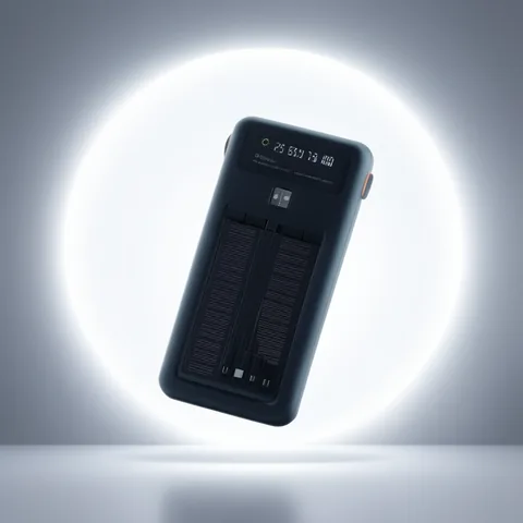 Bateria De Emergencia Solar De 4 USB-Iphone-Tipe-C-Micro USB, De 40.000 Mah Con Cables Y Linterna - imagen 4