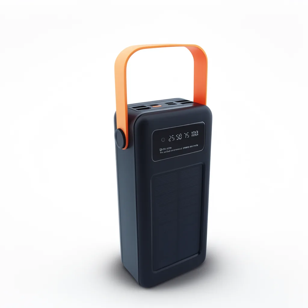 Bateria De Emergencia Solar De 4 USB-Iphone-Tipe-C-Micro USB, De 40.000 Mah Con Cables Y Linterna - imagen 8