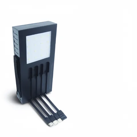 Bateria De Emergencia Solarmarca RST Modelo SP-100 De Dos USB, Cuatro Cables De Carga, Linterna Y 30.000 Mah - imagen 2
