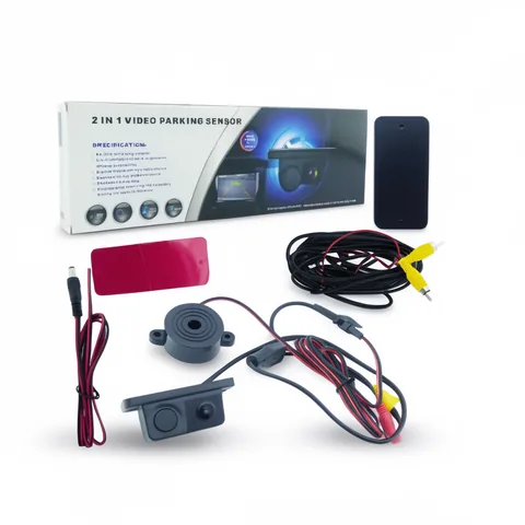 Camara Para Retrovisor Con Sensor Parking Y Sonido 2 En 1. - imagen 2