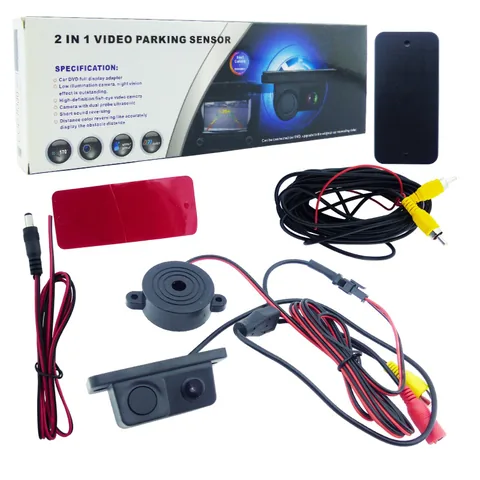 Camara Para Retrovisor Con Sensor Parking Y Sonido 2 En 1. - imagen 1