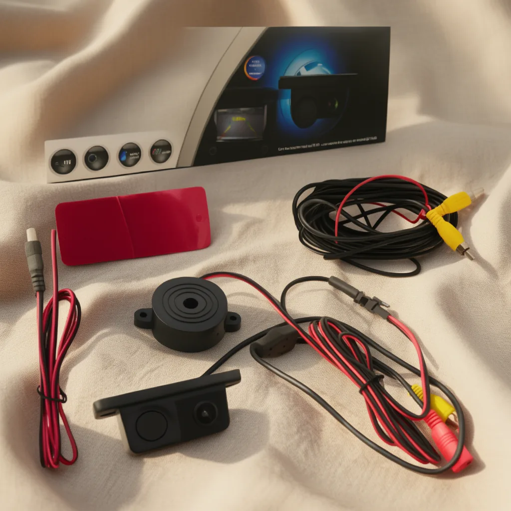 Camara Para Retrovisor Con Sensor Parking Y Sonido 2 En 1. - imagen 5