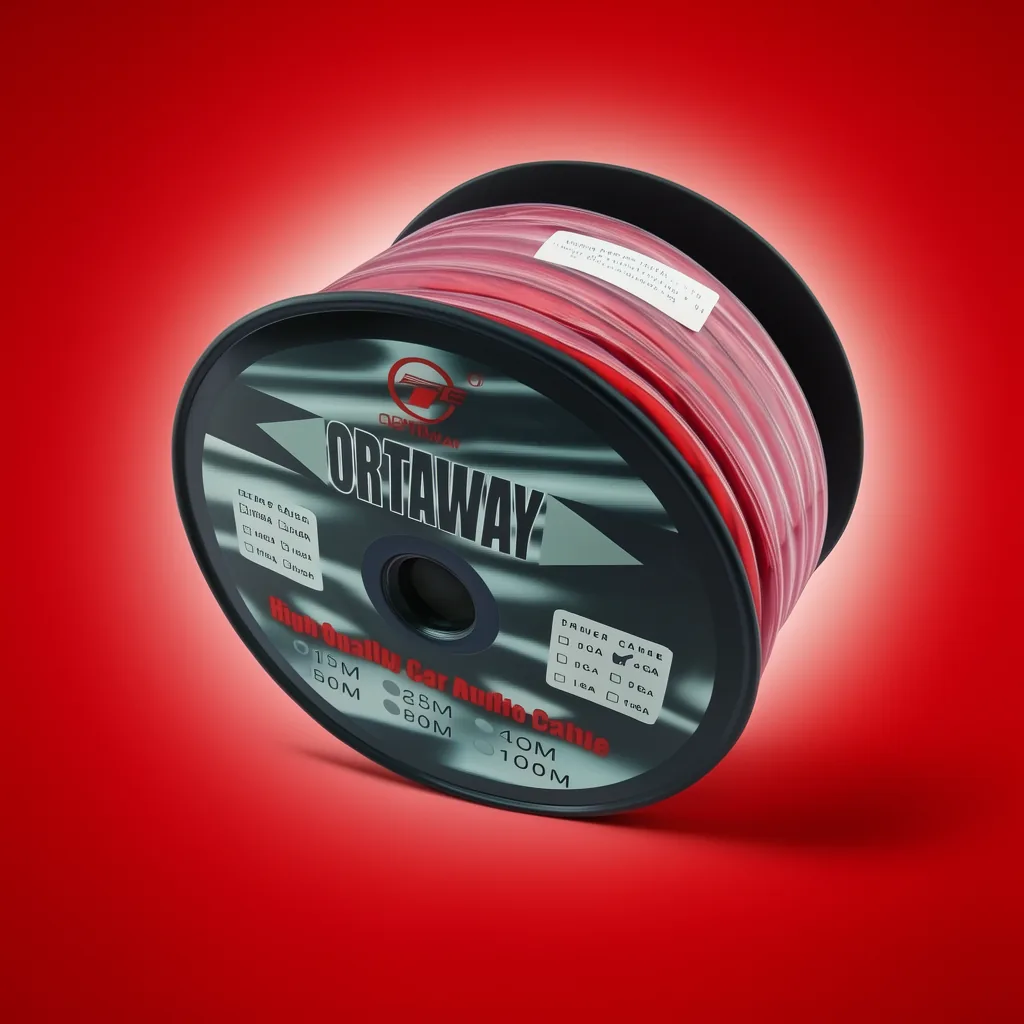 Rollo De Cable Para Amplificador Marca ORTAWAY, Audio De Auto, 15 Mts - imagen 5